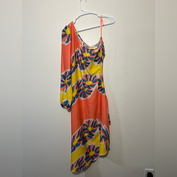 Anthropologie One-Shoulder Printed Midi Dress - Picture 8 of 10